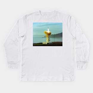 Minuteman nuclear missile launch, 1981 (C028/4096) Kids Long Sleeve T-Shirt